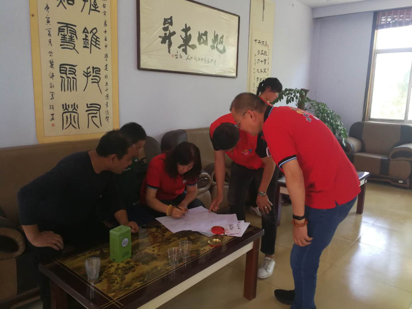 2019.05.21回访泰安市第十五中学困境学生送达帮扶款的活动总结